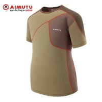 AIMUTU艾牧途T恤速干衣男潮正品夏秋新款抗紫外线长袖户外登山服