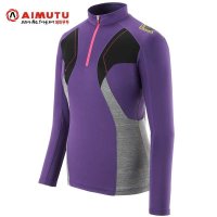 AIMUTU艾牧途T恤速干衣正品夏秋新款运动户外长袖女潮快干衣1104