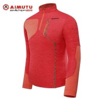 AIMUTU正品秋季长袖户外t恤速干衣男女情侣款登山快干衣出口韩国0569