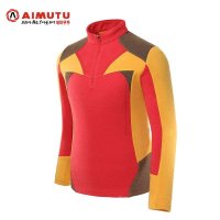 AIMUTU艾牧途 正品秋装新款韩国户外女士登山休闲保暖长袖T恤0584