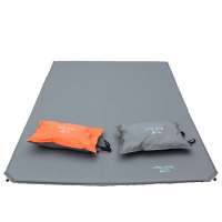 自游人TrackMan自动充气垫子双人防潮垫双人帐篷垫午睡垫充气床 雅灰 188*130*3cm