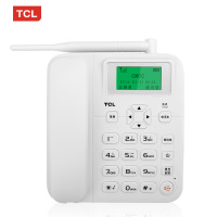 TCL GF100插卡无线电话机办公家用移动联通电信铁通SIM手机卡座机 移动铁通 白色