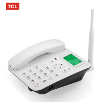 TCL GF100插卡无线电话机办公家用移动联通电信铁通SIM手机卡座机 移动铁通 白色