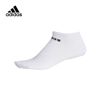 阿迪达斯袜子男袜女袜2022夏季白色短袜一双装隐形袜运动袜DN4435