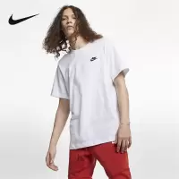 NIKE耐克短袖男上衣时尚运动服休闲圆领透气T恤衫AR4999-101