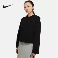 Nike耐克外套女装新款运动服卫衣宽松连帽套头衫CJ3741-010