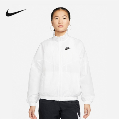 NIKE耐克梭织夹克2022秋季新款运动服休闲外套女DM6186-100