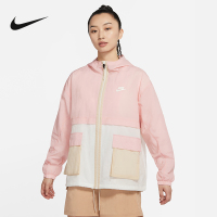 Nike耐克女子梭织夹克秋季新款外套工装宽松机能风网眼DZ3036-630
