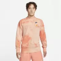 Nike耐克卫衣男子小雏菊扎染运动服休闲圆领保暖套头衫DM5011-693