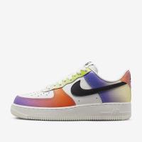 Nike耐克板鞋女Air Force 1 渐变彩虹 空军一号休闲鞋FD0801-100