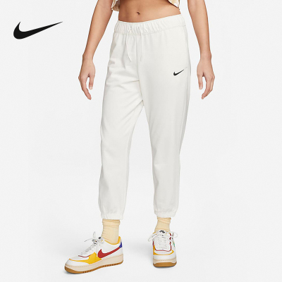 Nike耐克女子宽松纯棉长裤夏季轻薄运动裤简约针织卫裤DM20-133