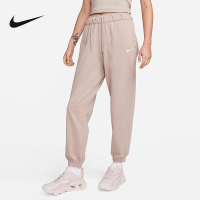 Nike耐克女子宽松纯棉长裤夏运动裤耐克勾勾针织刺绣DM20-272