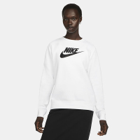 Nike耐克白色加绒卫衣女套头衫2023春季新款长袖套头衫DQ5833-100