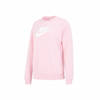 NIKE耐克女款卫衣2023春季新款加绒休闲针织粉色套头衫DQ5833-690
