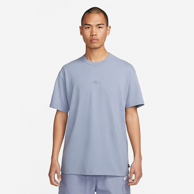 Nike耐克短袖男夏季新款宽松舒适蓝色半袖纯棉运动T恤DO7393-493