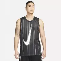 Nike耐克条纹背心男2023夏季新款篮球运动服无袖T恤衫DX0436-010