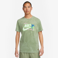 NIKE耐克短袖男夏新款休闲扎染卡通椰子树印花圆领T恤FB9789-386