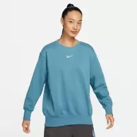 NIKE耐克女款卫衣2023年春季新款小logo休闲针织套头衫DQ5734-440