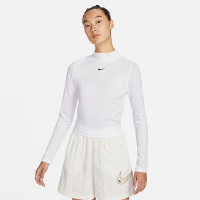 Nike耐克针织衫女子2023春季新款罗纹企领长袖T恤上衣DV7881-100