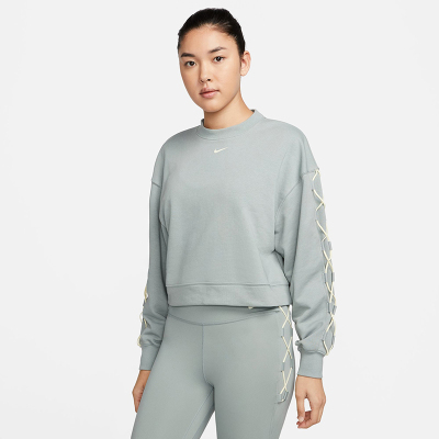 Nike耐克卫衣女子2023春季CREW法式毛圈圆领绑绳运动衫DX0003-330