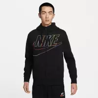 NIKE耐克开衫卫衣CLUB+ 男子全长拉链开襟加绒连帽衫DX0536-010