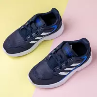 [BP幼童]adidas neo Showtheway 防滑耐磨深蓝童鞋FV9600