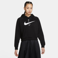 Nike Sportswear Swoosh 运动连帽衫 女款 黑色CU5677011