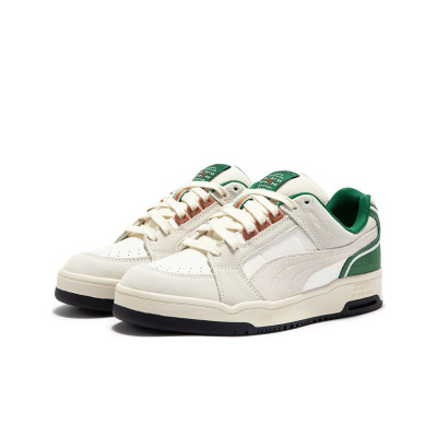 PUMA Slipstream LO FG 防滑耐磨 低帮 板鞋 男女同款 米灰绿1PU38946801