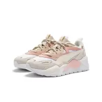 PUMA Efekt Prm 耐磨防滑 低帮 运动休闲鞋 女款 白粉黄1PU39077604