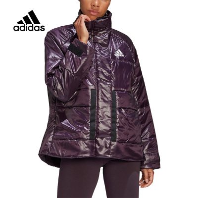 Adidas阿迪达斯女子冬季运动休闲防风保暖棉服外套FT2550