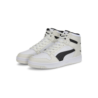 Puma Rebound LayUp 中帮复古篮球鞋 男女同款 白黑色 369573-30