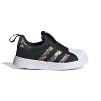 婴童 adidas originals Superstar 360 舒适百搭 防滑轻便 低帮 学步鞋 黑白 IG9895