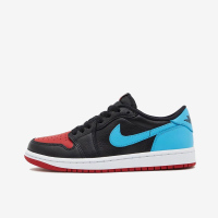 耐克Jordan Air Jordan 1 Low 耐磨透气 低帮 复古篮球鞋 女款 黑蓝红 CZ0775-046