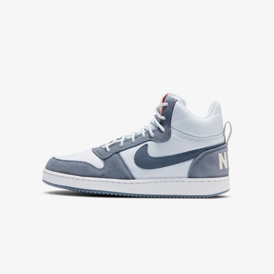 Nike Court Borough Mid Prem 复古百搭板鞋 女款 灰蓝粉 小乔治城 844907-005