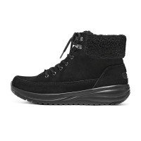 Skechers ON THE GO Stellar 保暖耐磨 休闲 短筒 雪地靴 女款 黑色 144770-BBK
