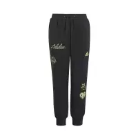 adidas 童装 图案印花束脚针织运动裤 男童 黑色 IA1577
