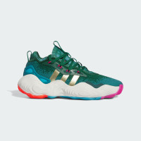 adidas Trae Young 3.0 舒适百搭 减震防滑 低帮 篮球鞋 男款 白绿色 IE9301