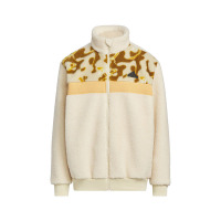 adidas 童装图案印花拼色运动休闲立领夹克外套 男童 岩层沙暴土 IQ1326