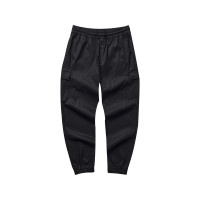 Skechers 休闲宽松松紧纯色休闲裤 男款 黑色 L323M033-0018