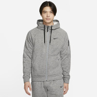 Nike Therma-FIT 纯色Logo印花拉链连帽夹克外套 男款 灰色 DQ4831-063