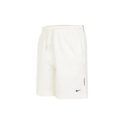 Nike Dri-FIT 刺绣Logo印花直筒运动短裤篮球裤 男款 白色 DQ5713-027