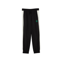 PUMA Dance Crew Woven Pants 拼色系带束脚休闲裤 男女同款 黑色 627168-01