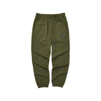 Skechers 缤纷休闲系列 纯色中腰束脚针织运动裤 男款 绿色 L423M041-0067