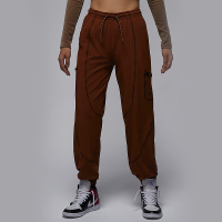 Nike 纯色透气宽松收口束脚针织运动裤 女款 棕色 FB4660-259