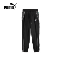 PUMA ARCHIVE PACK Logo刺绣系带束脚休闲裤 男女同款 黑色 622785-01