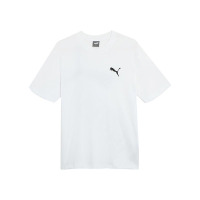 PUMA Logo印花运动休闲圆领短袖T恤 男女同款 白色 681936-02