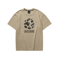 斯凯奇(SKECHERS)T恤男短袖上衣2023年夏季新款休闲运动T L323M011-02ZF