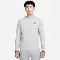 Nike Logo印花运动休闲圆领卫衣 男款 灰色 FB7917-063