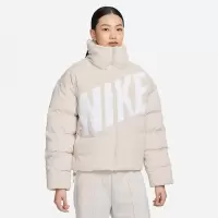 NIKE耐克羽绒服女子冬新款立领保暖休闲运动夹克外套FD8214-104