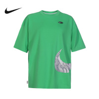 Nike 大钩子印花圆领短袖T恤 女款 绿色 DV3320-362